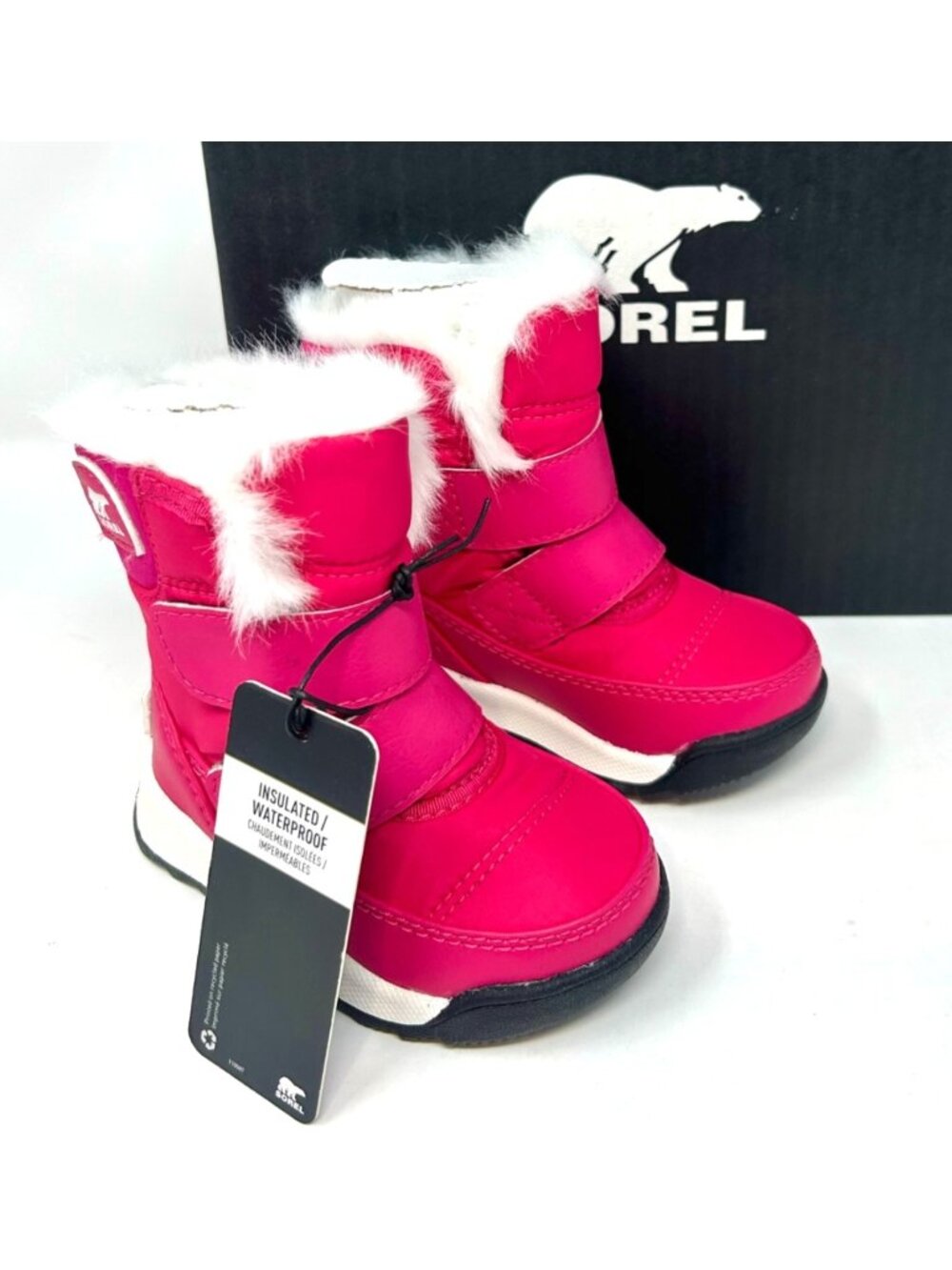 Sorel Whitney II Strap Toddler Insulated Snow Boot Cactus Pink Waterproof Size 4